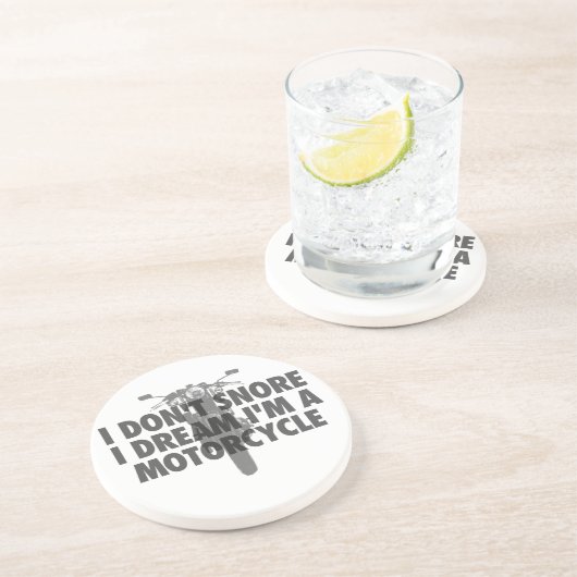 Ik heb geen droombeeld dat ik een motorfiets ben zandsteen onderzetter (Zijkant)