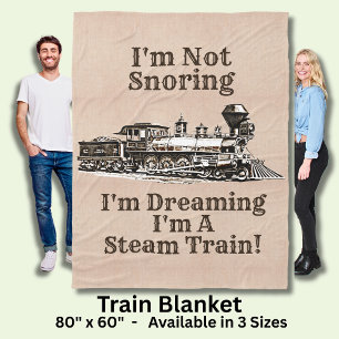 Ik heb geen droombeeld, ik ben een stoomtrein groo fleece deken