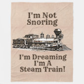Ik heb geen droombeeld, ik ben een stoomtrein groo fleece deken (Voorkant)