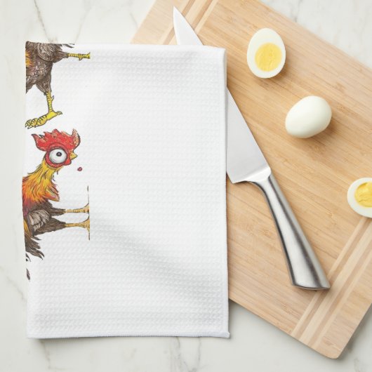 Ik heb geen eend in een rij ik heb kippen theedoek (Quarter Fold)