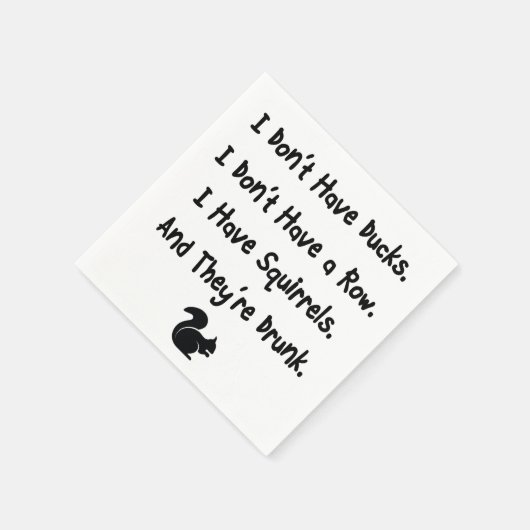 Ik heb geen eenden servet (Hoek)