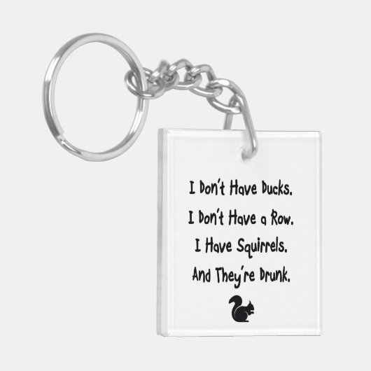 Ik heb geen eenden sleutelhanger (Voorkant Links)