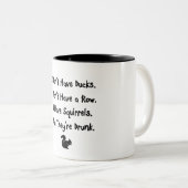 Ik heb geen eenden tweekleurige koffiemok (Voorkant rechts)