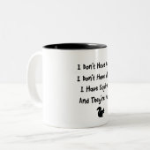 Ik heb geen eenden tweekleurige koffiemok (Voorkant links)