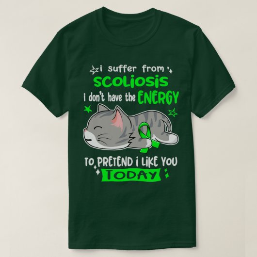 Ik heb geen energie om aan tuberculose te lijden t-shirt (Design voorkant)
