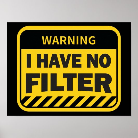 Ik heb geen filter Poster (Voorkant)