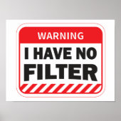 Ik heb geen filter Poster (Voorkant)