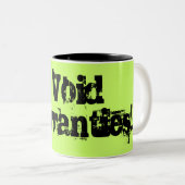 Ik heb geen garantie tweekleurige koffiemok (Voorkant rechts)