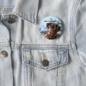 Ik heb geen gehoorbadge. ronde button 5,7 cm (In situ)