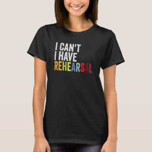 Ik heb geen gehoorzame muzikale  drama t-shirt