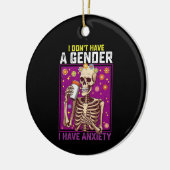 Ik heb geen geslacht Ik heb angst niet binair Keramisch Ornament (Links)