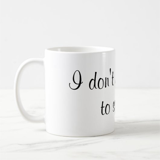 Ik heb geen glitter nodig om de mok van koffie te (Links)
