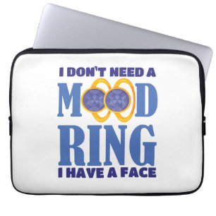 Ik heb geen goede ring nodig... ik heb een gezicht laptop sleeve