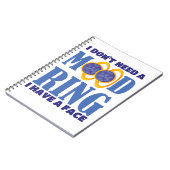 Ik heb geen goede ring nodig... ik heb een gezicht notitieboek (Linkerzijde)