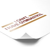 Ik heb geen gymnastiek foto afdruk (Hoek)