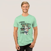 Ik heb geen idee geit Tri-Blend shirt (Voorkant volledig)