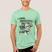 Ik heb geen idee geit Tri-Blend shirt (Voorkant)