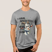 Ik heb geen idee geit Tri-Blend shirt (Voorkant)