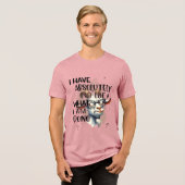 Ik heb geen idee geit Tri-Blend shirt (Voorkant volledig)