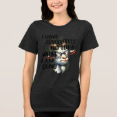 Ik heb geen idee geit Tri-Blend shirt (Voorkant)