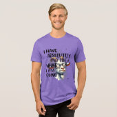 Ik heb geen idee geit Tri-Blend shirt (Voorkant volledig)