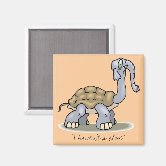 "Ik heb geen idee" Magnet (Voorkant / Achterkant)