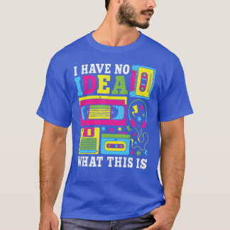 Ik heb geen idee wat dit is 80s 90s Outfit Heren v T-shirt