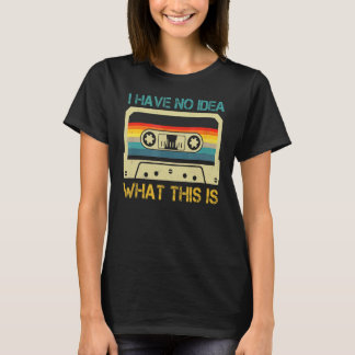 Ik heb geen idee wat dit is Retro Cassett T-shirt