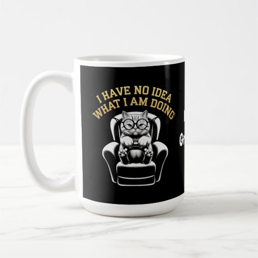 Ik heb geen idee wat ik doe een leuke, leuke koffiemok (Links)