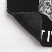 Ik heb geen idee wat ik doe met een grappig kattem muismat (Hoek)