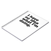 Ik heb geen idee wat ik doe notitieboek (Linkerzijde)