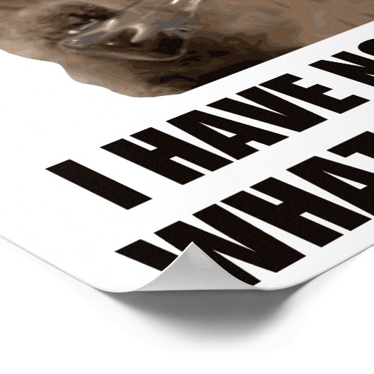 Ik heb geen idee wat ik doe poster (Hoek)