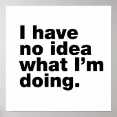 Ik heb geen idee wat ik doe poster (Voorkant)