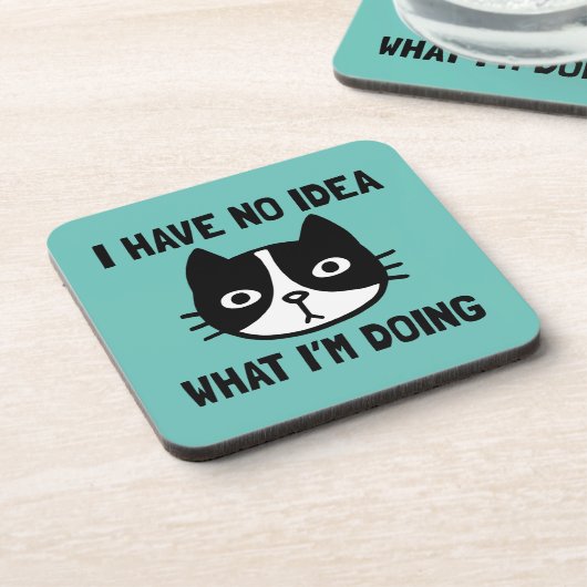 Ik heb geen idee wat ik kat doe bier onderzetter (Linkerzijde)