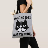 Ik heb geen idee wat ik kat doe tote bag (Dichtbij)