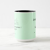 Ik heb geen innerlijke rust gevonden. Ik heb het g Mok (Midden)