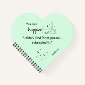 Ik heb geen innerlijke rust gevonden. Ik heb het g Notitieboek (Voorkant)