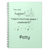 Ik heb geen innerlijke rust gevonden Spiral Photo  Notitieboek (Voorkant)