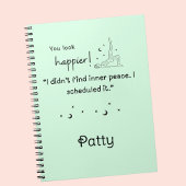 Ik heb geen innerlijke rust gevonden Spiral Photo Notitieboek