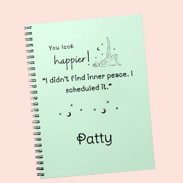 Ik heb geen innerlijke rust gevonden Spiral Photo  Notitieboek