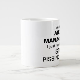 Ik heb geen jumbo-Mok voor meer beheer nodig Grote Koffiekop