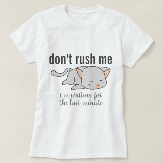 Ik heb geen kat. t-shirt (Design voorkant)