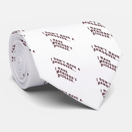 Ik heb geen kater. stropdas (Opgerold)