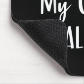 Ik heb geen Kinder kat Mijn kat is allergisch Grap Muismat (Hoek)