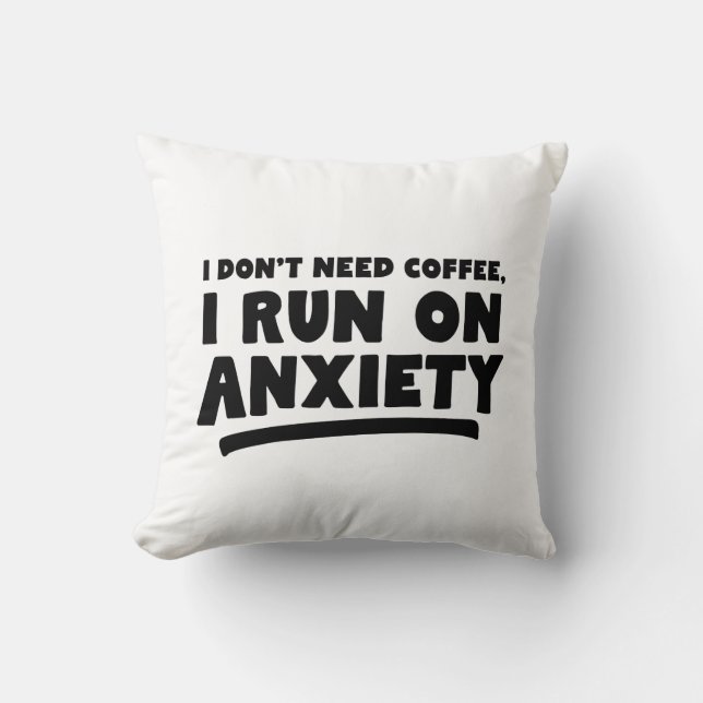 Ik heb geen koffie nodig, ik loop op angst kussen (Voorkant)