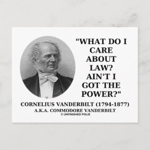 Ik heb geen kracht (Cornelius Vanderbilt) Briefkaart