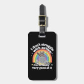 Ik heb geen last van autisme, maar van een autisti bagagelabel (Voorkant verticaal)