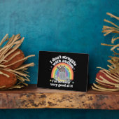 Ik heb geen last van autisme, maar van een autisti fotoplaat (Zijkant)