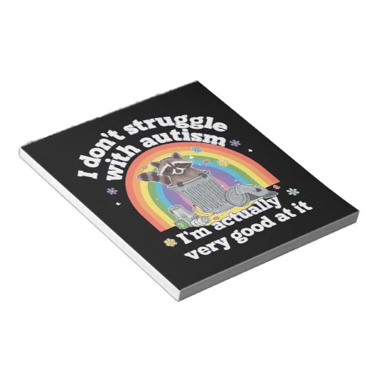 Ik heb geen last van autisme, maar van een autisti notitieblok (Schuin)