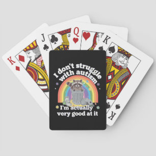 Ik heb geen last van autisme, maar van een autisti pokerkaarten